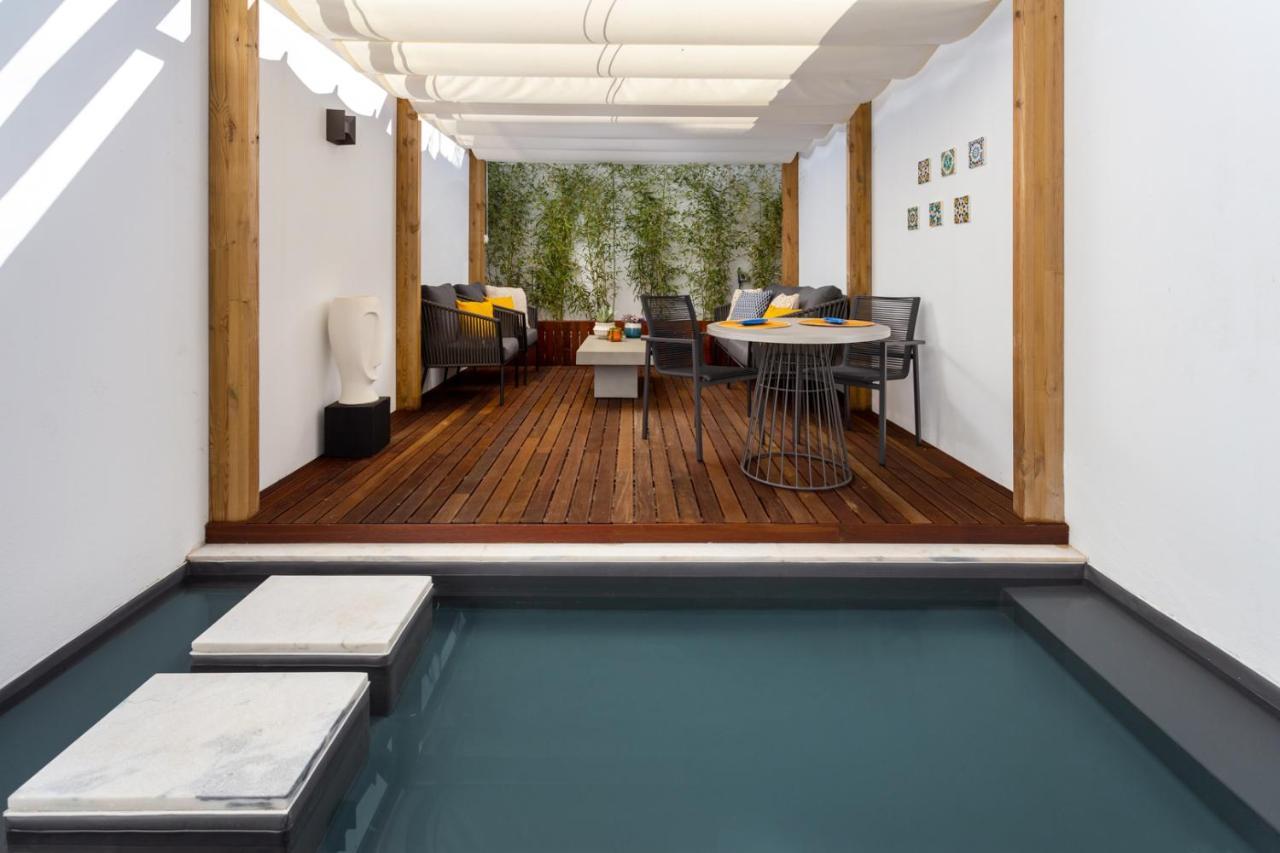 Stupendo- Two Rooms, Patio With Refreshing Pond-Center-Air Conditioning-Free Park Lizbona Zewnętrze zdjęcie